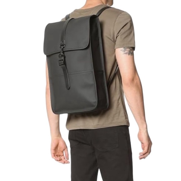 Rains Other - Rains Green Waterproof Rectangular Backpack